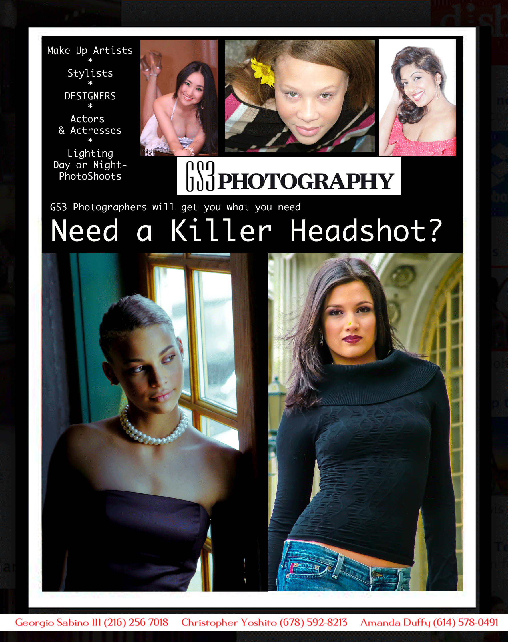 GS3 Models Head Shots